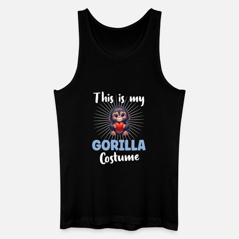 Gorilla Affe - Männer Bio Tank Top - Schwarz
