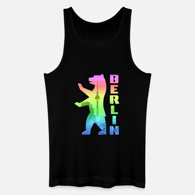 Berlin Pride - Männer Bio Tank Top - Schwarz