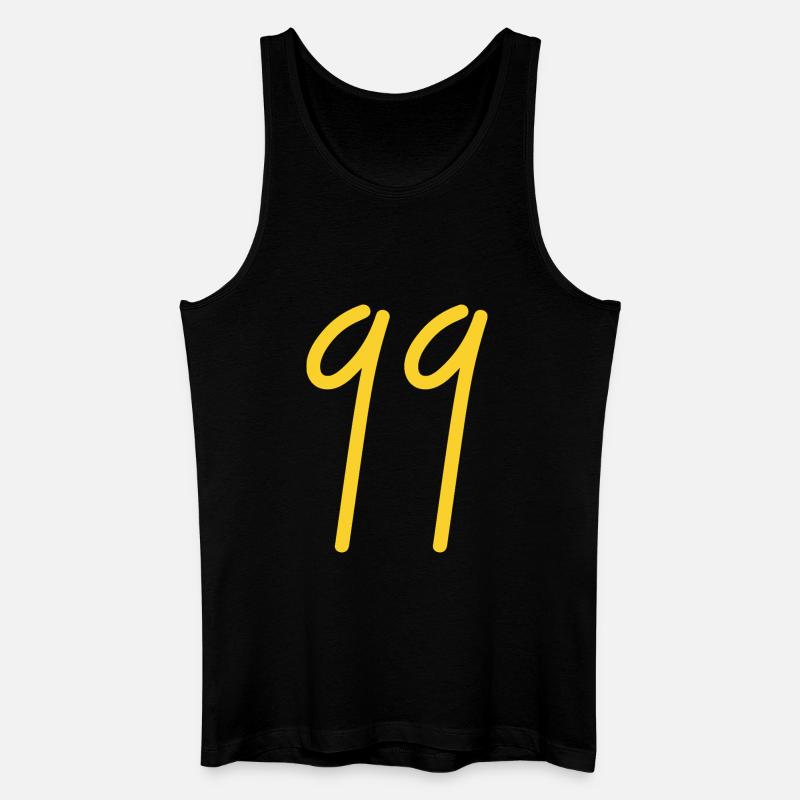 99 - Männer Bio Tank Top - Schwarz