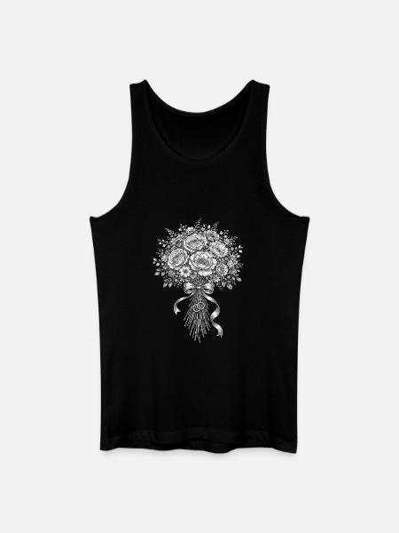 Brautstrauß - Männer Bio Tank Top - Schwarz