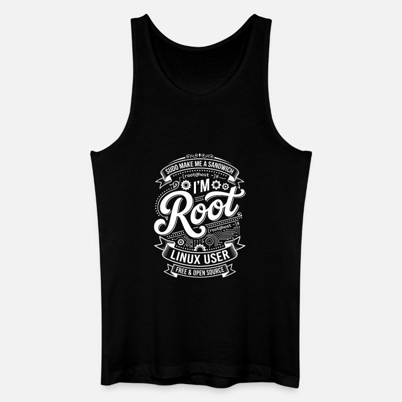 I'm Root – Linux User - Men’s Organic Tank Top - black