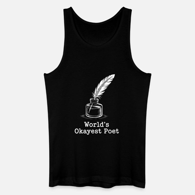 Okayste Dichter-Tintenflasche - Männer Bio Tank Top - Schwarz