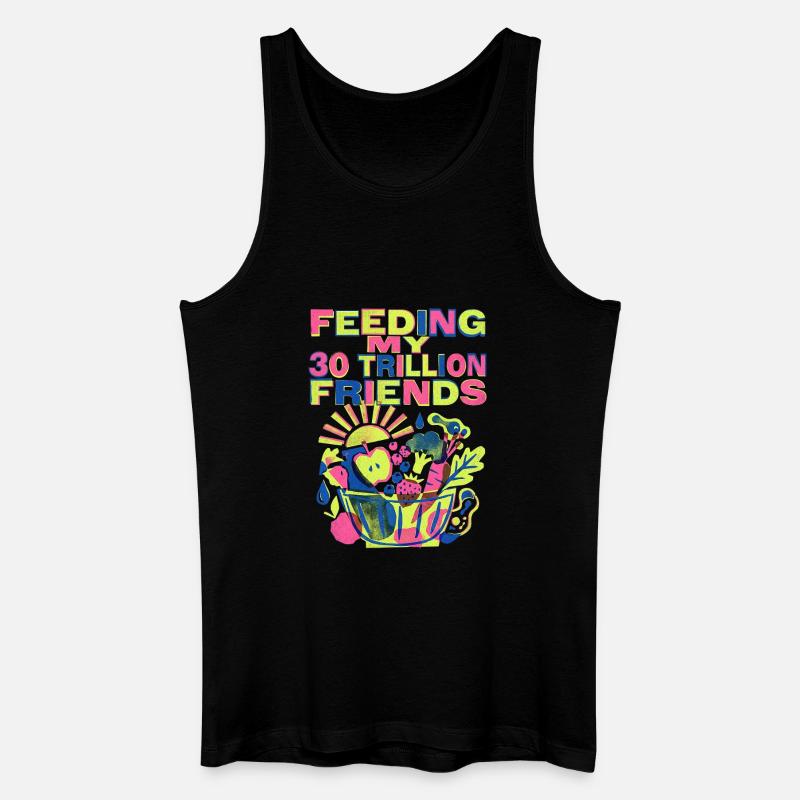 30 Trillion Freunde Ernährung - Männer Bio Tank Top - Schwarz