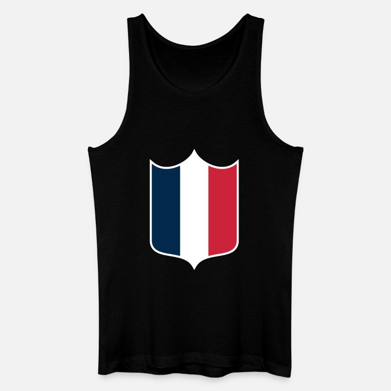Frankreich - Männer Bio Tank Top - Schwarz