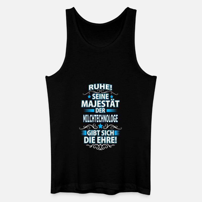 MILCHTECHNOLOGE - Männer Bio Tank Top - Schwarz