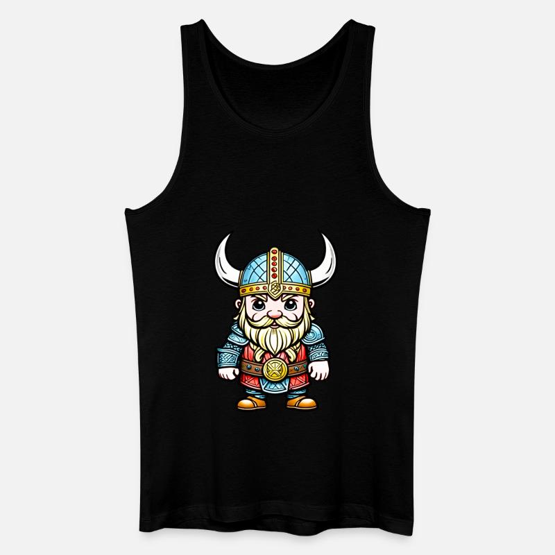 Kleiner Wikinger - Männer Bio Tank Top - Schwarz