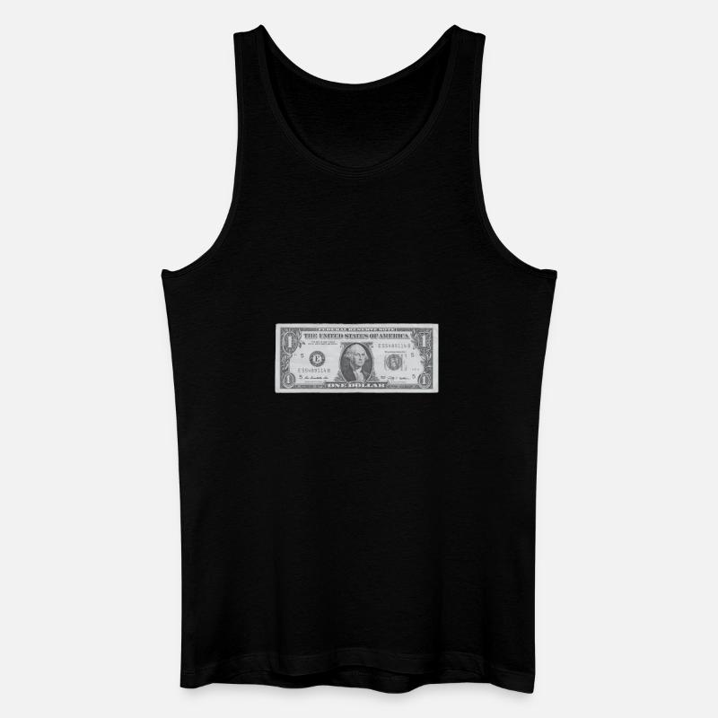 Dollar | Geschenkidee - Männer Bio Tank Top - Schwarz