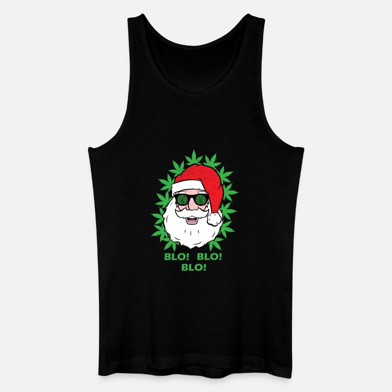 Weihnachtsmann - Blo! Blo! Blo! - Männer Bio Tank Top - Schwarz
