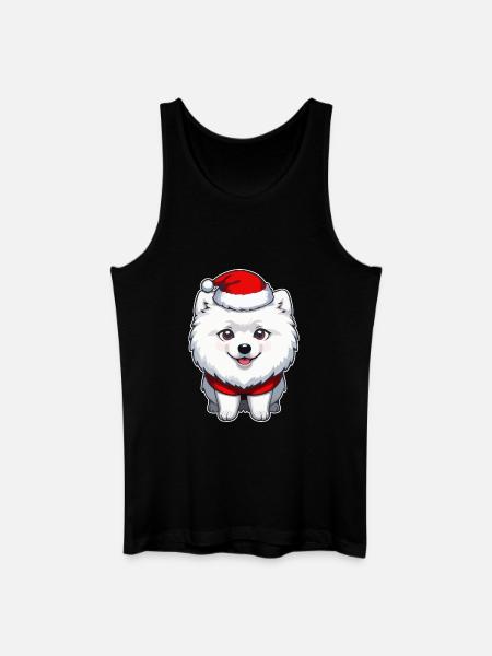Dog Christmas - Men’s Organic Tank Top - black