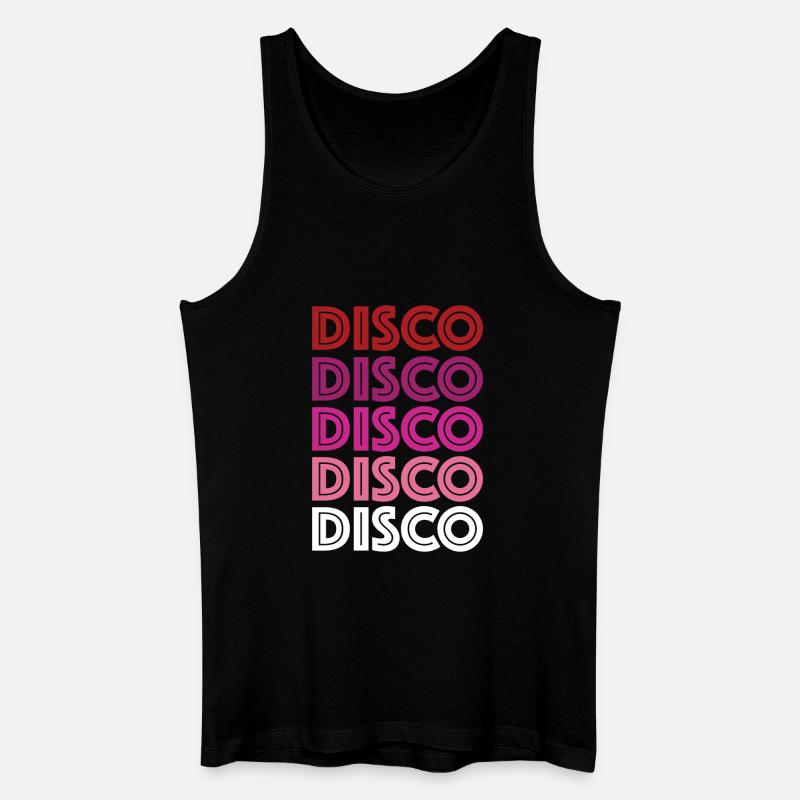 Disco Disco Disco - Männer Bio Tank Top - Schwarz