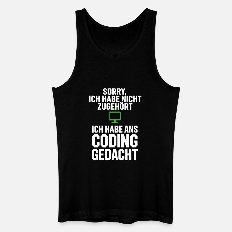 Désolé, j’ai pensé à coder - Débardeur bio Homme - noir