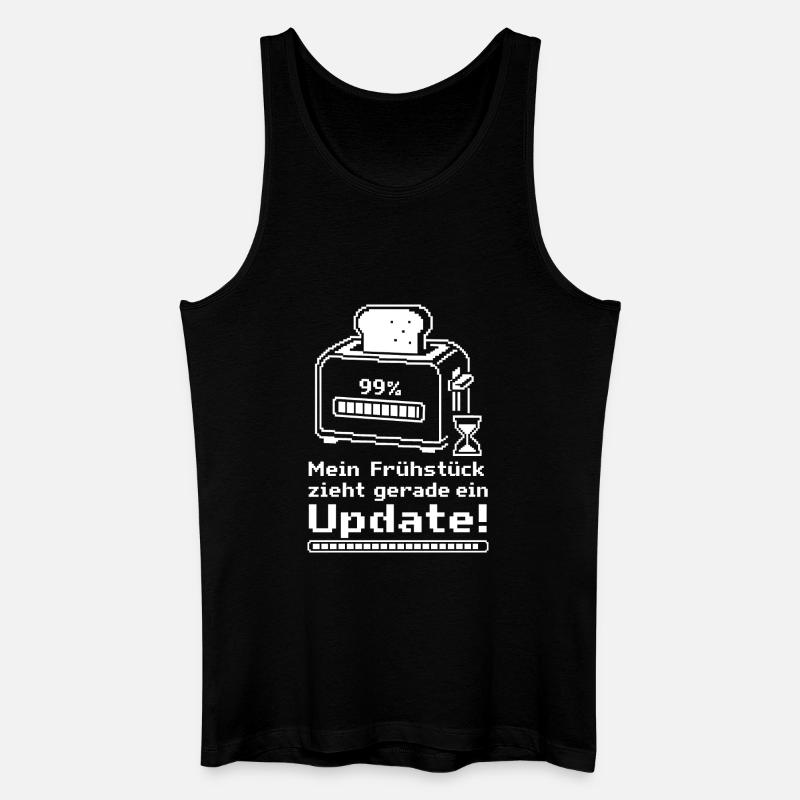 Smart Home Frühstück, Update Toaster - Männer Bio Tank Top - Schwarz