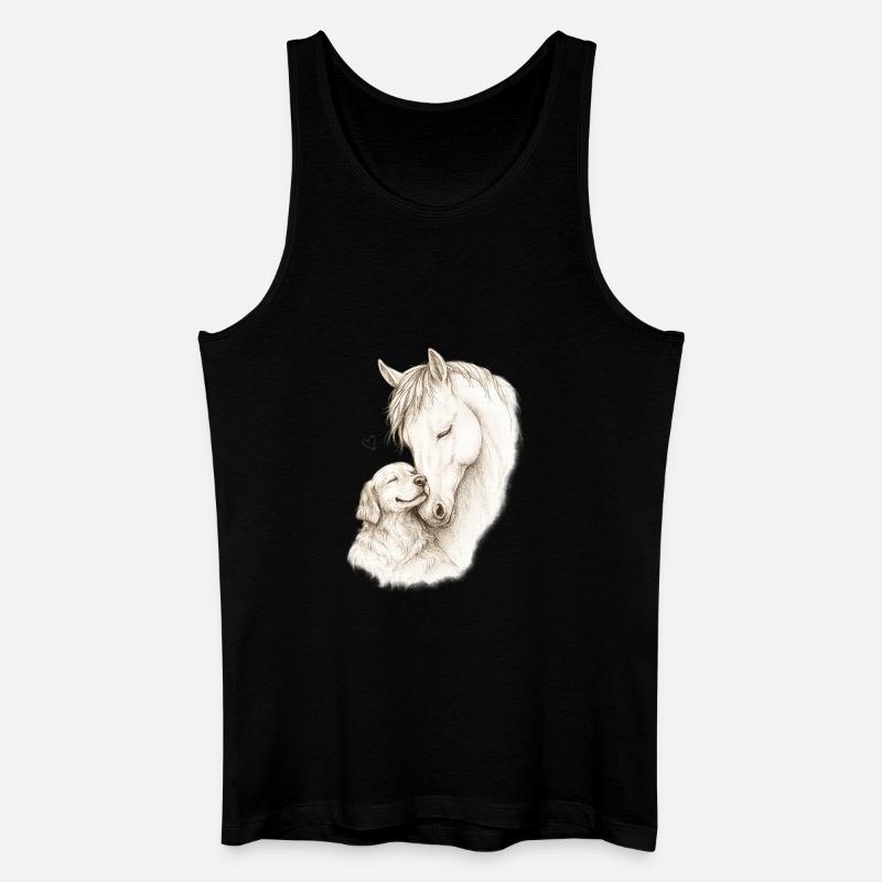 Gentle Souls - Männer Bio Tank Top - Schwarz