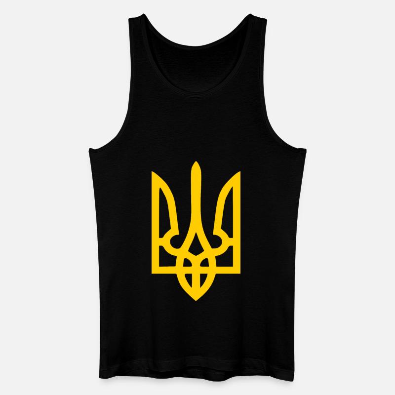 Ukraine - Männer Bio Tank Top - Schwarz