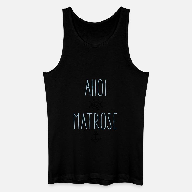 Ahoi Matrose! - Männer Bio Tank Top - Schwarz