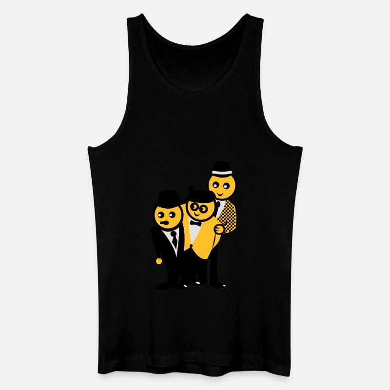 Egon, Kjeld und Benny - Männer Bio Tank Top - Schwarz