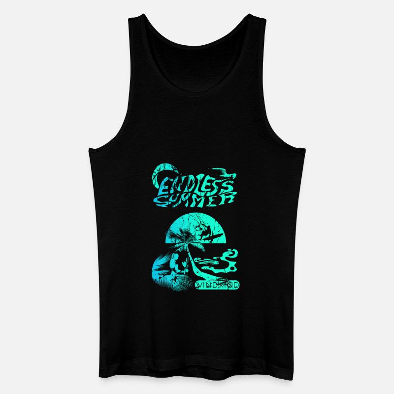 kitesurfen - Männer Bio Tank Top - Schwarz