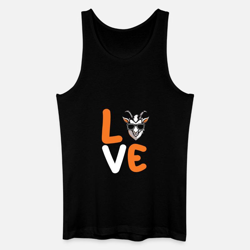 Ziegen - Männer Bio Tank Top - Schwarz