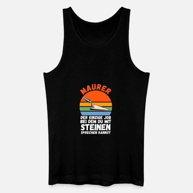 Master Bricklayer Journeyman Bricklayer - Men’s Organic Tank Top - black
