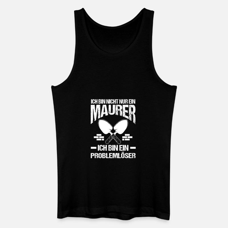 Maître maçon Compagnon maçon - Débardeur bio Homme - noir