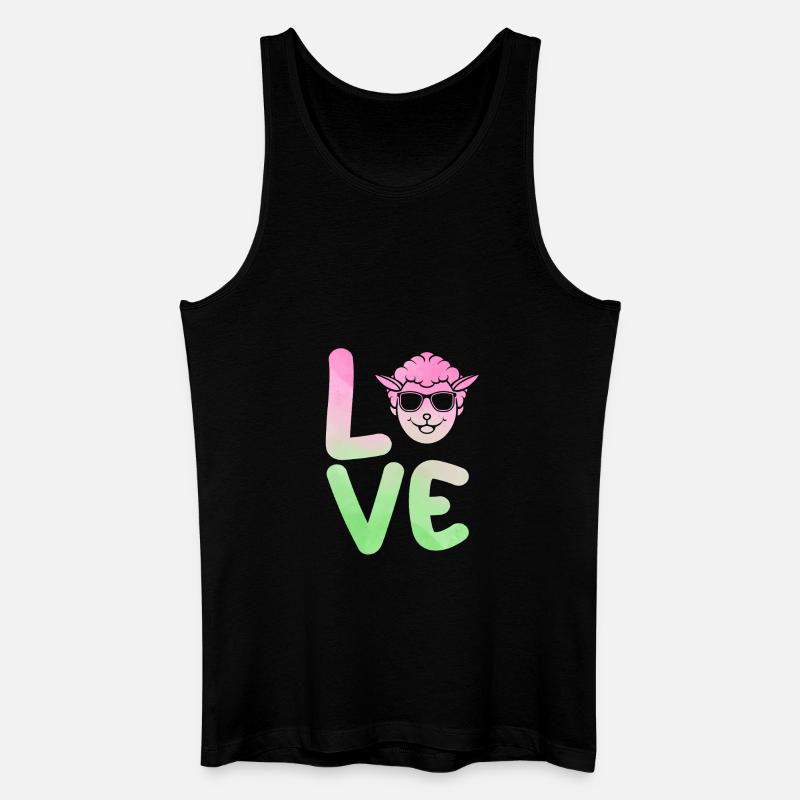 Schäfer Schaf - Männer Bio Tank Top - Schwarz