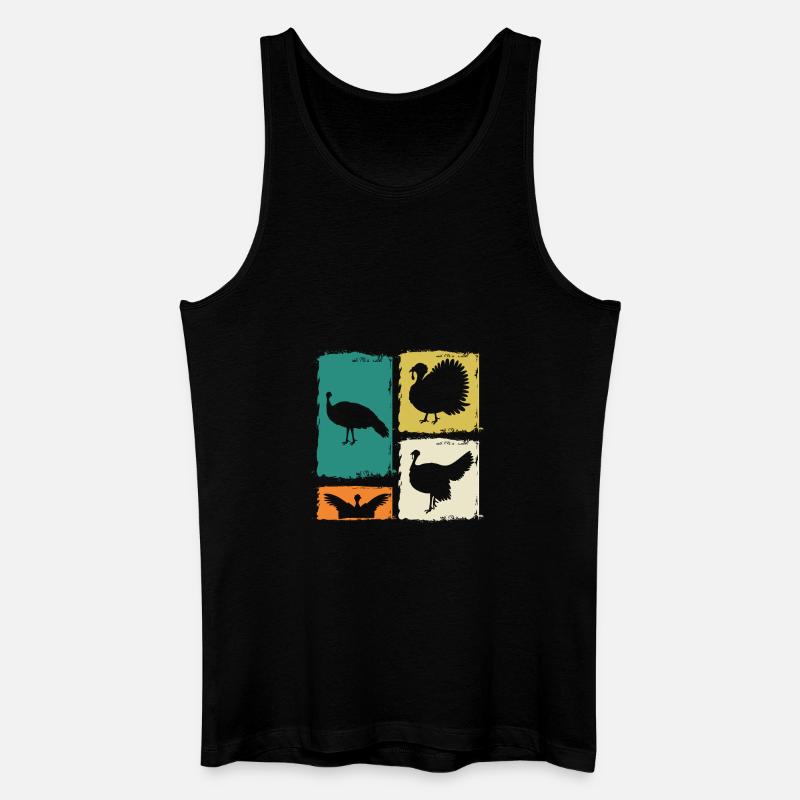Truthahn - Männer Bio Tank Top - Schwarz