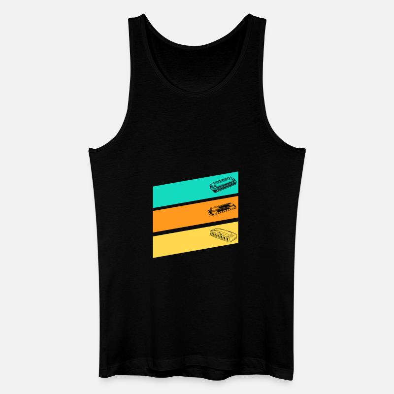 Harmonica Harmonica - Men’s Organic Tank Top - black