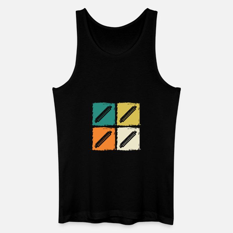 Harmonica Harmonica - Débardeur bio Homme - noir