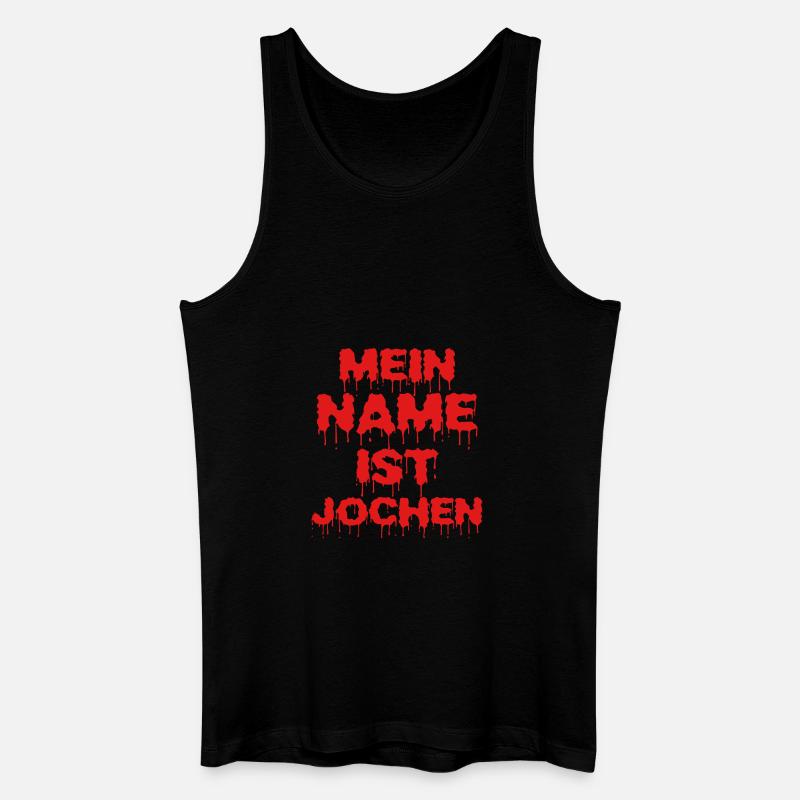 Jochen - Männer Bio Tank Top - Schwarz