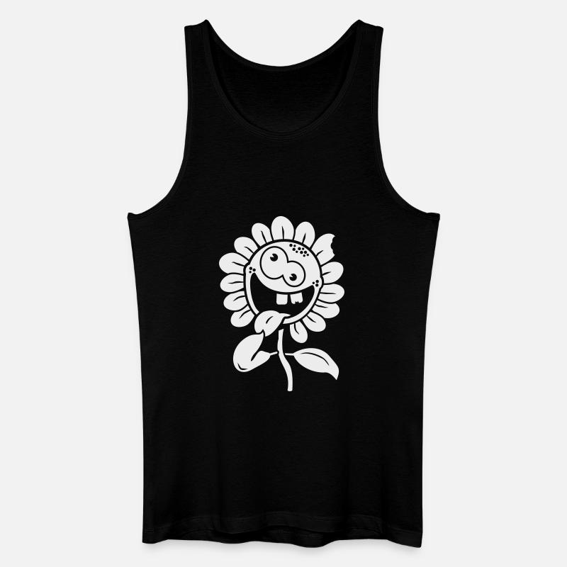 crazy flower negative 1c - Men’s Organic Tank Top - black