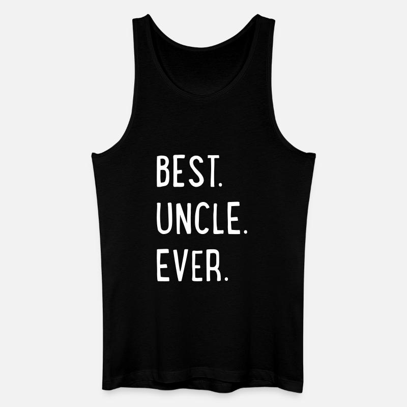 best uncle ever - Männer Bio Tank Top - Schwarz