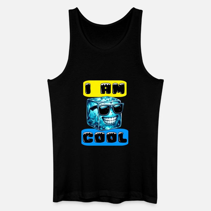 Eis - Männer Bio Tank Top - Schwarz