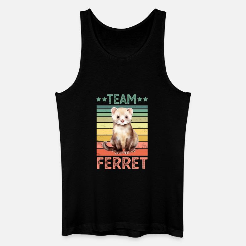 Frettchen - Männer Bio Tank Top - Schwarz