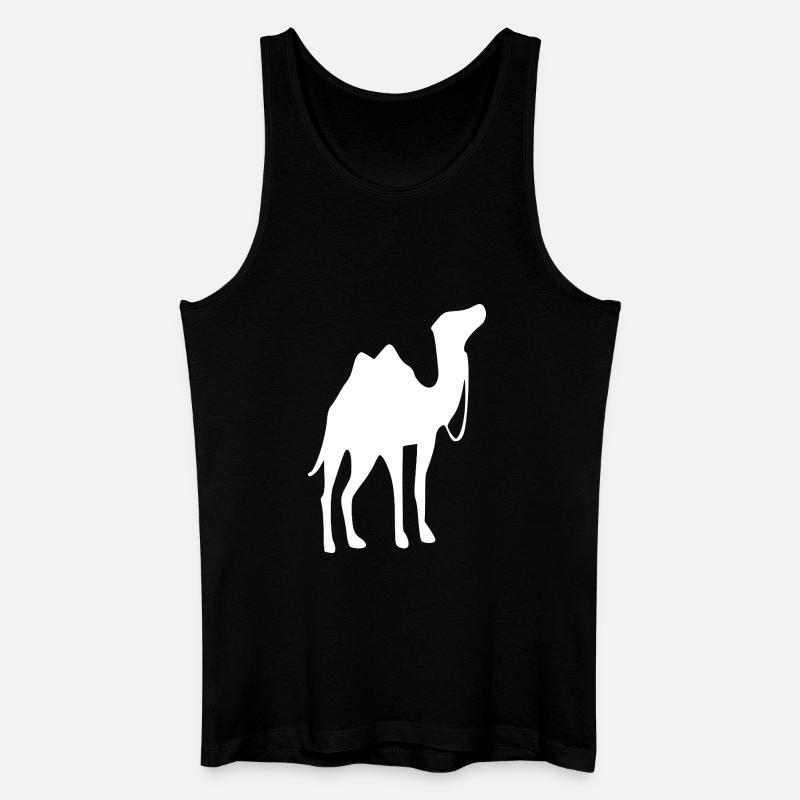 Kamel T-shirt Geschenk - Männer Bio Tank Top - Schwarz