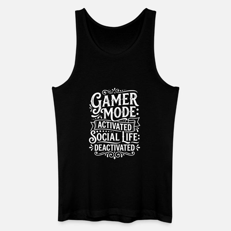 Conception activée par le mode Gamer - Débardeur bio Homme - noir