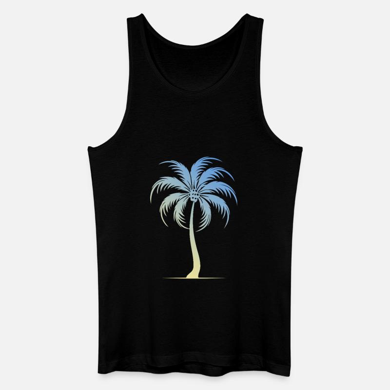 Vacances Palm Tree - Débardeur bio Homme - noir