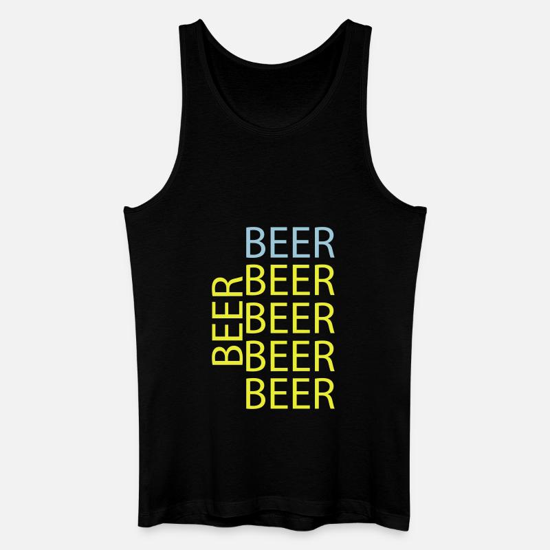 beer - Männer Bio Tank Top - Schwarz
