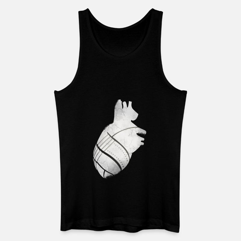 Ein Herz aus Metall - Männer Bio Tank Top - Schwarz