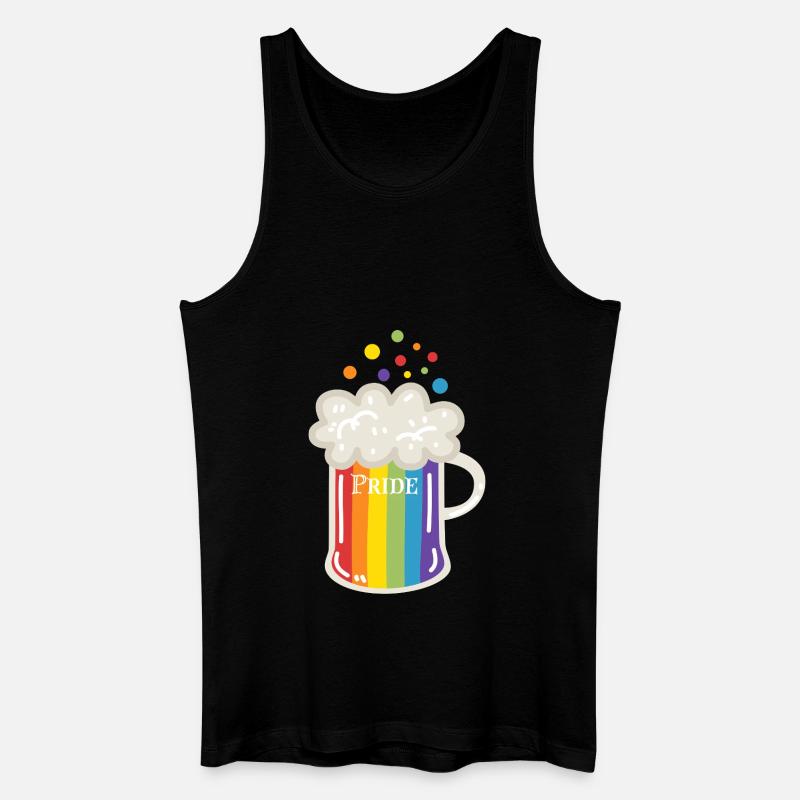 Pride Beer - Männer Bio Tank Top - Schwarz
