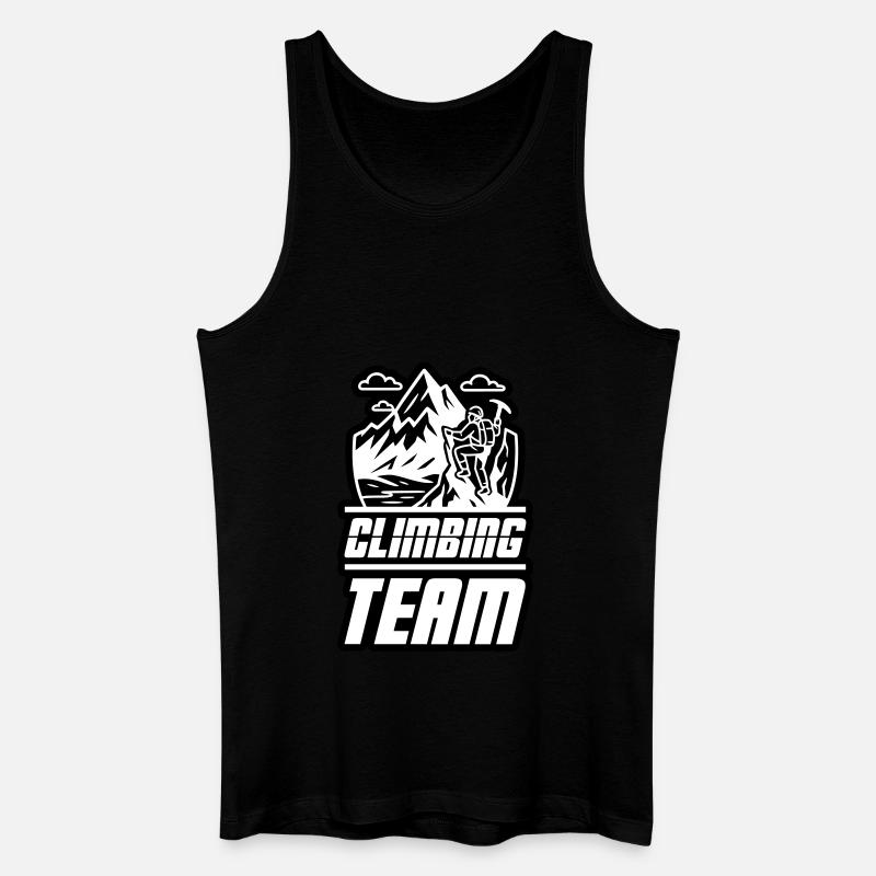 Bergsteiger Team - Männer Bio Tank Top - Schwarz