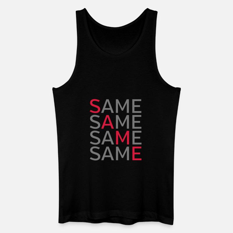 Same Same Same Same - Débardeur bio Homme - noir
