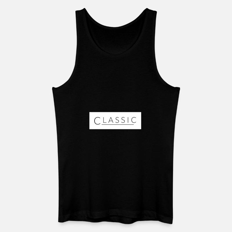 Blanc classique - Débardeur bio Homme - noir