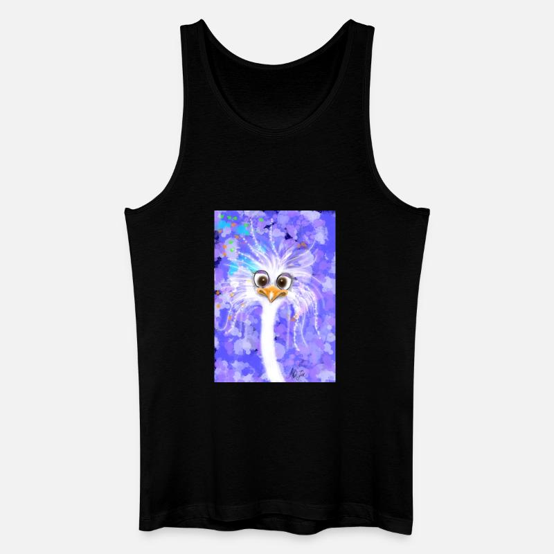 Fabelhafter flauschiger Strauß - Männer Bio Tank Top - Schwarz