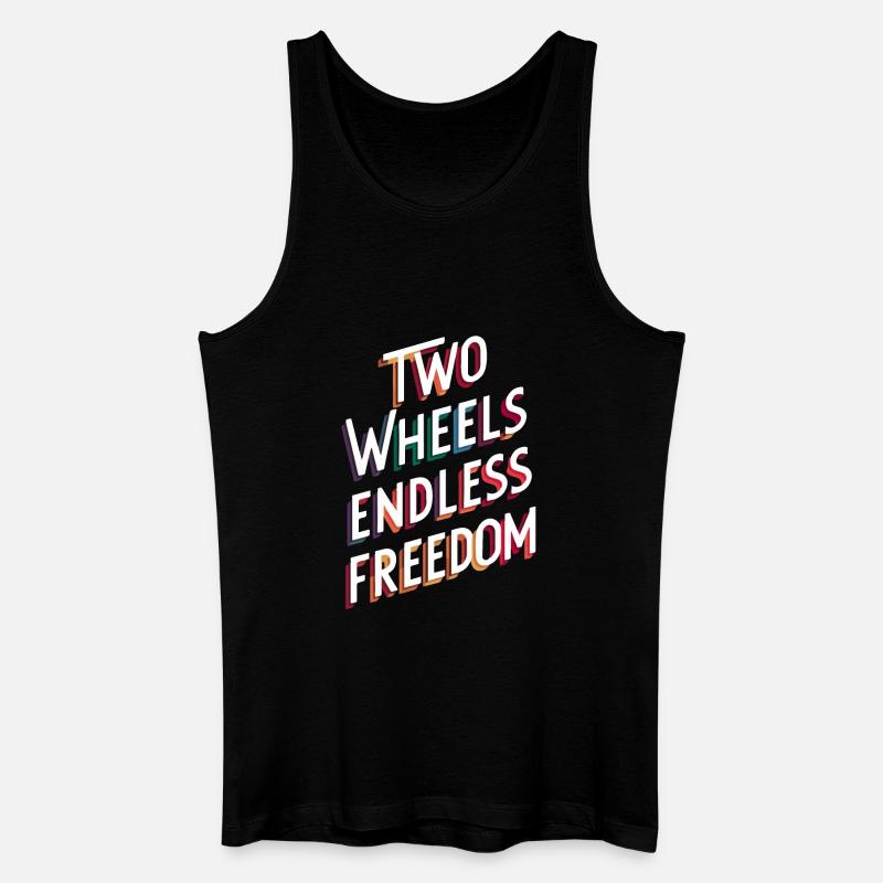 Conception de vélo Endless Freedom - Débardeur bio Homme - noir