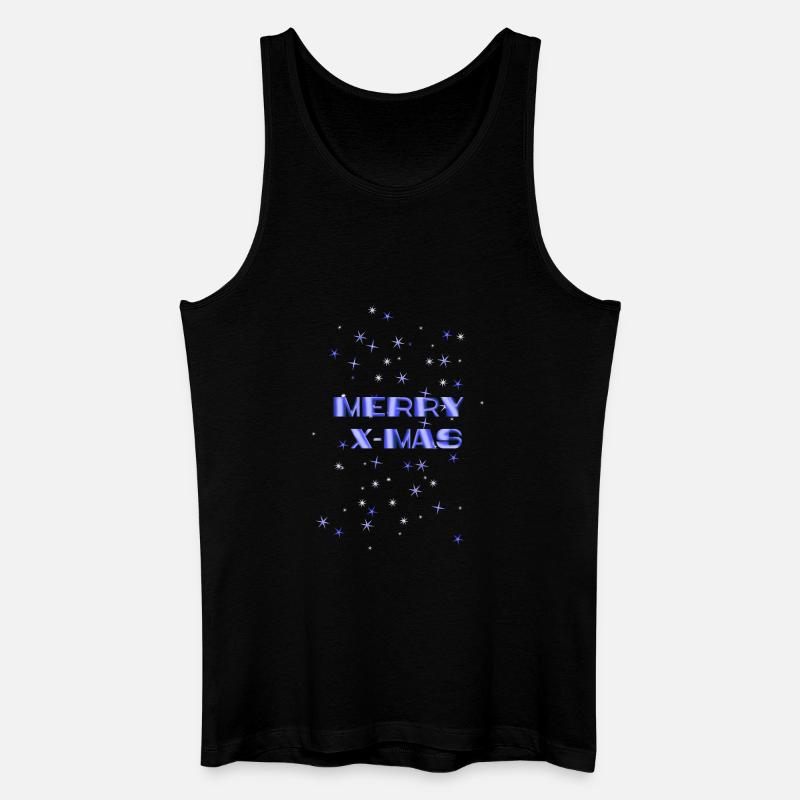 Merry X MAS - Männer Bio Tank Top - Schwarz