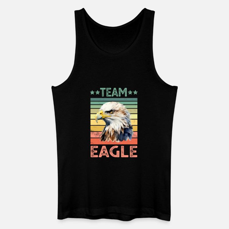 Adler - Männer Bio Tank Top - Schwarz