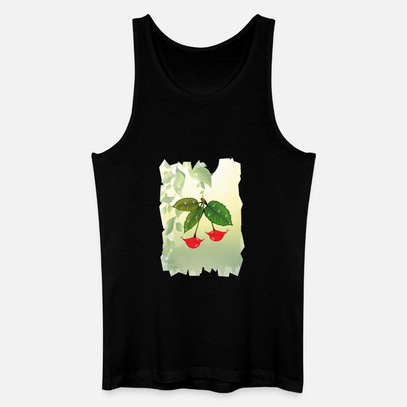 Lippenbeeren - Männer Bio Tank Top - Schwarz