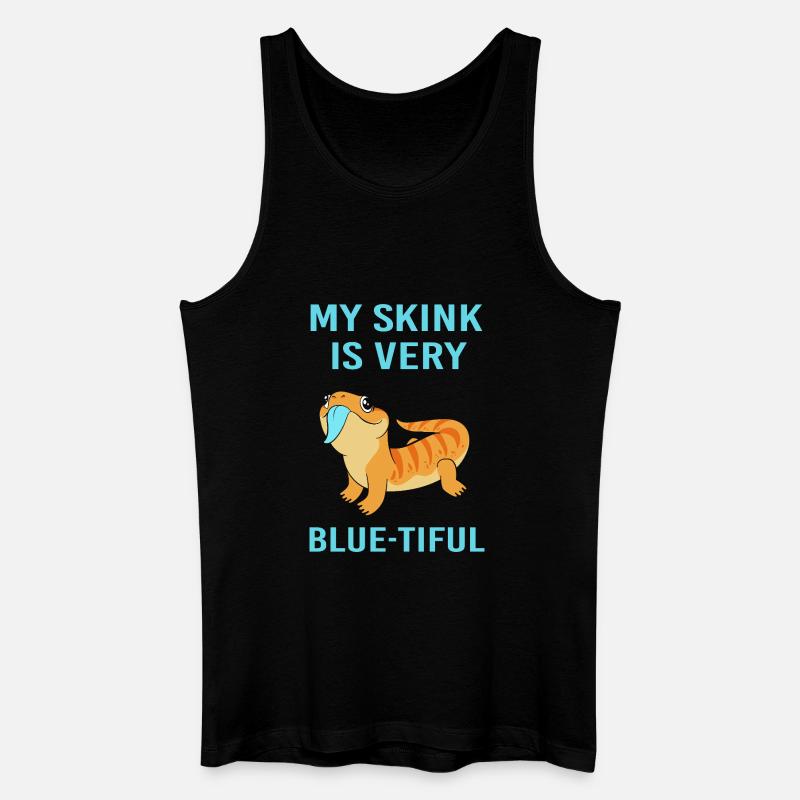 Lizard Blue Tongue - Men’s Organic Tank Top - black