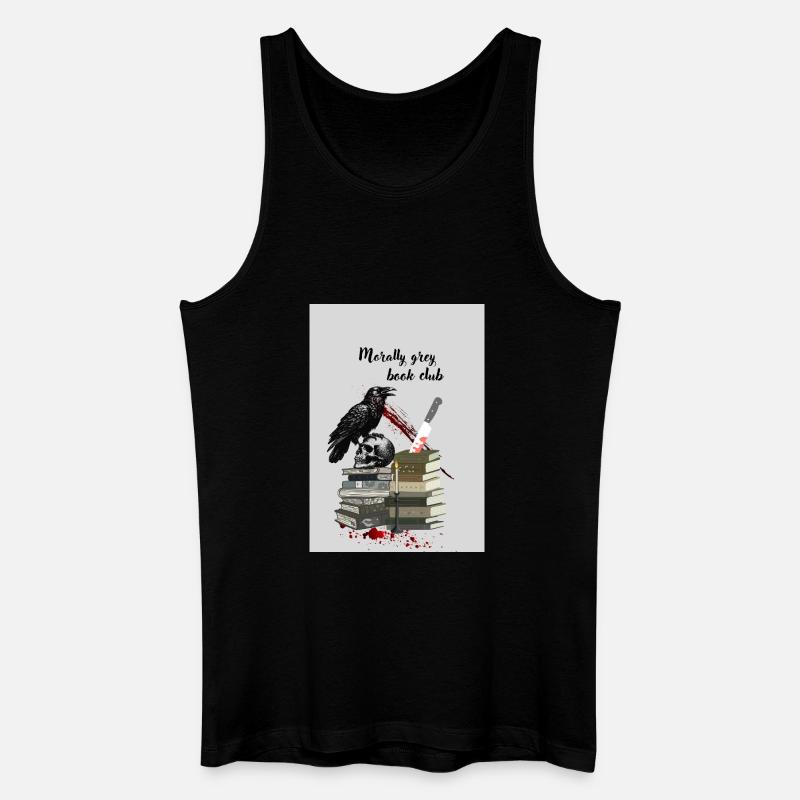 Moralisch Grauer Buchclub - Männer Bio Tank Top - Schwarz