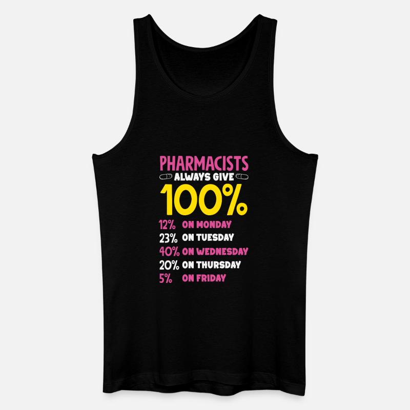 Apotheker Pharmazeutisch-technischer - Männer Bio Tank Top - Schwarz